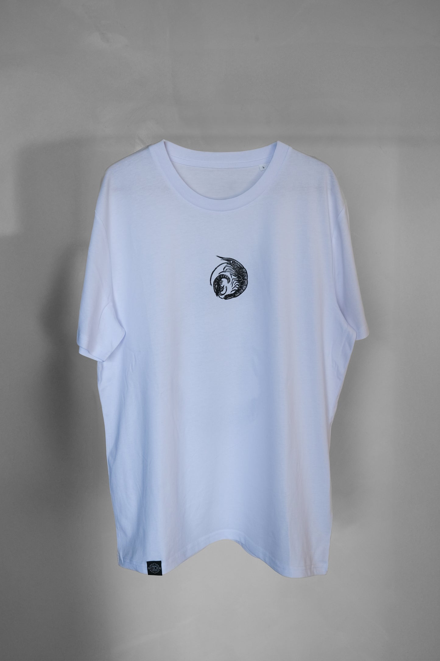 SPIRAL OF SHRIMP adult t-shirt