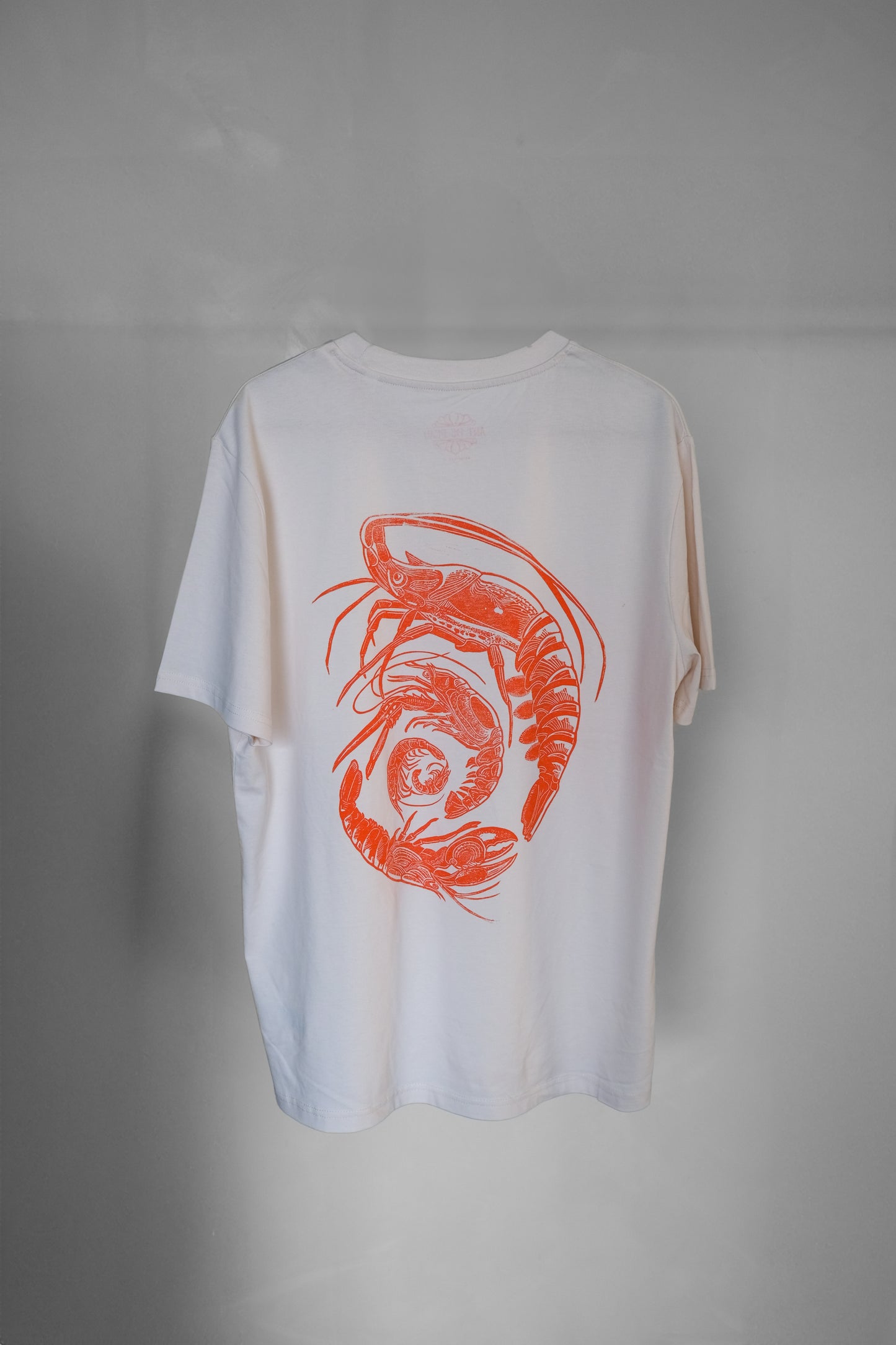 SPIRAL OF SHRIMP adult t-shirt