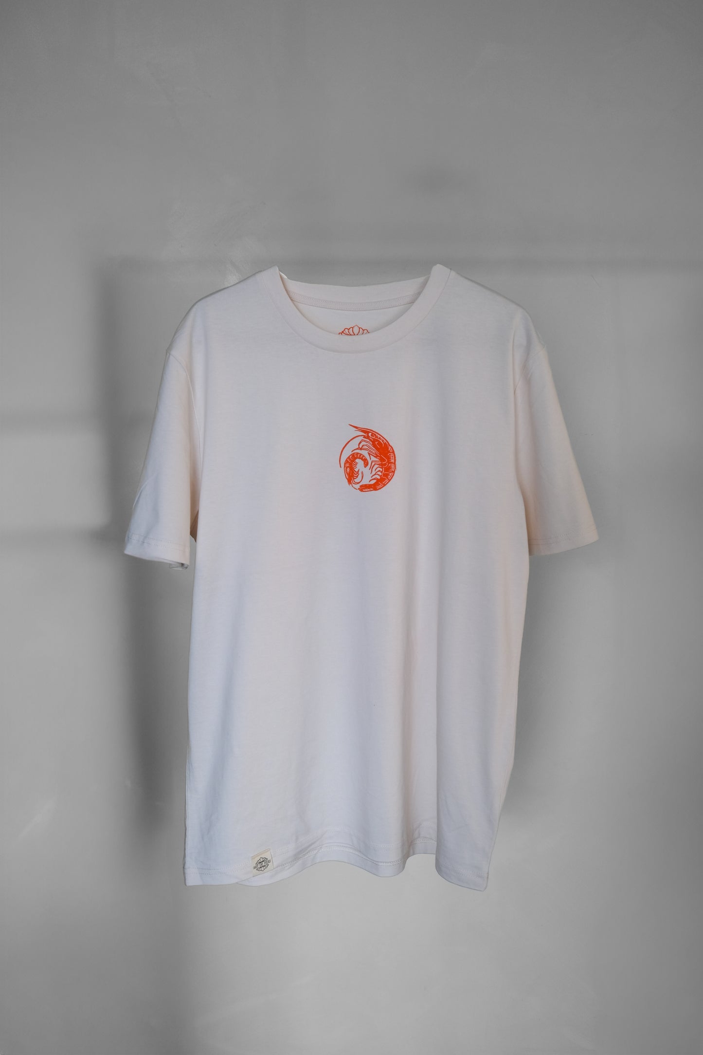 SPIRAL OF SHRIMP adult t-shirt
