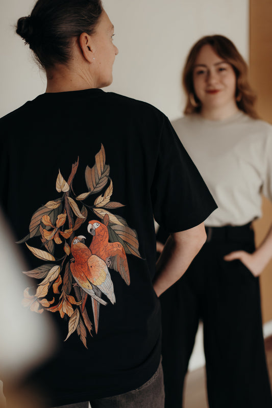 Parrot Shirt┃Organic Cotton Tee