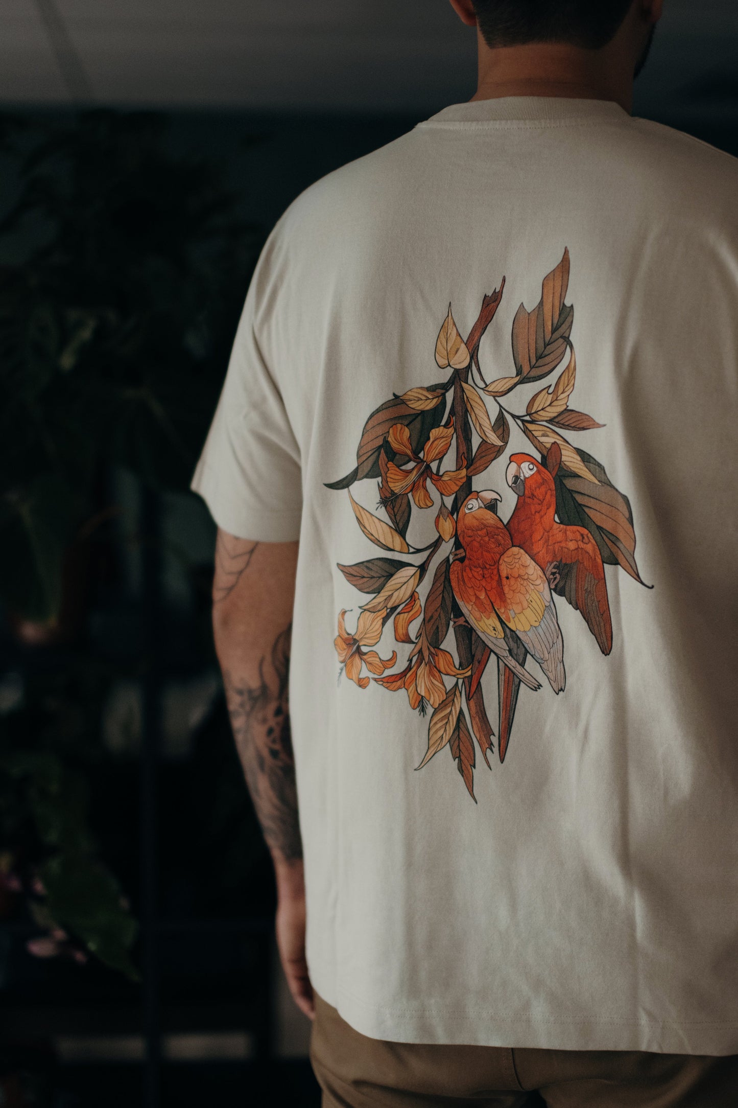 Parrot Shirt┃Organic Cotton Tee
