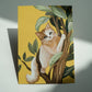 Cat in Tree Postcard