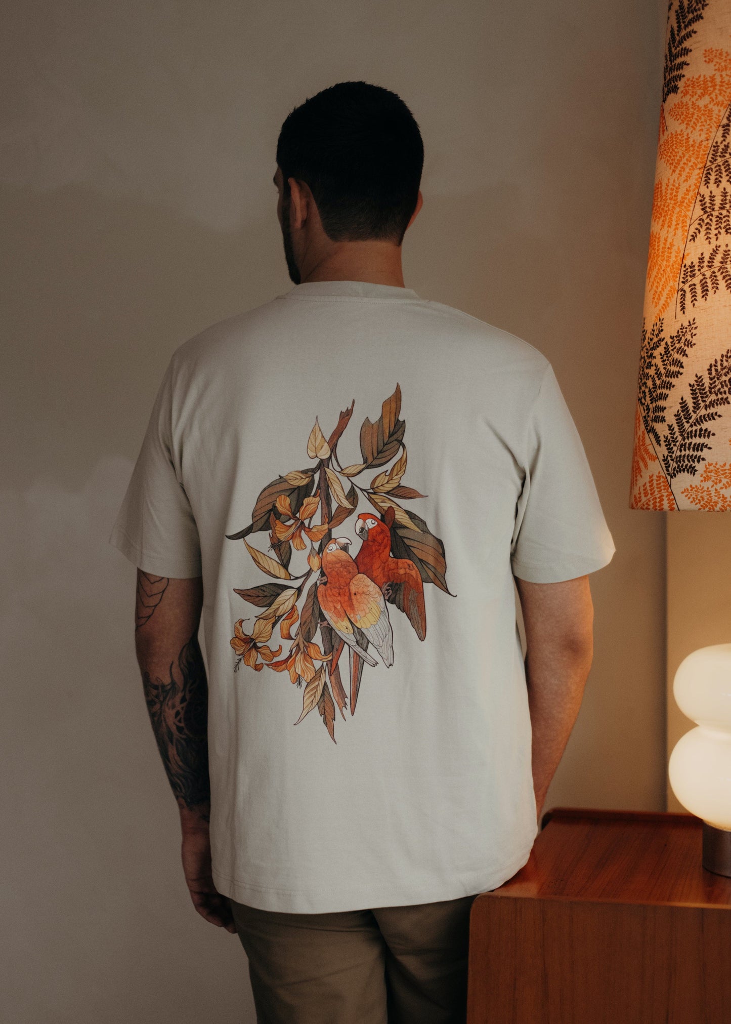 Parrot Shirt┃Organic Cotton Tee