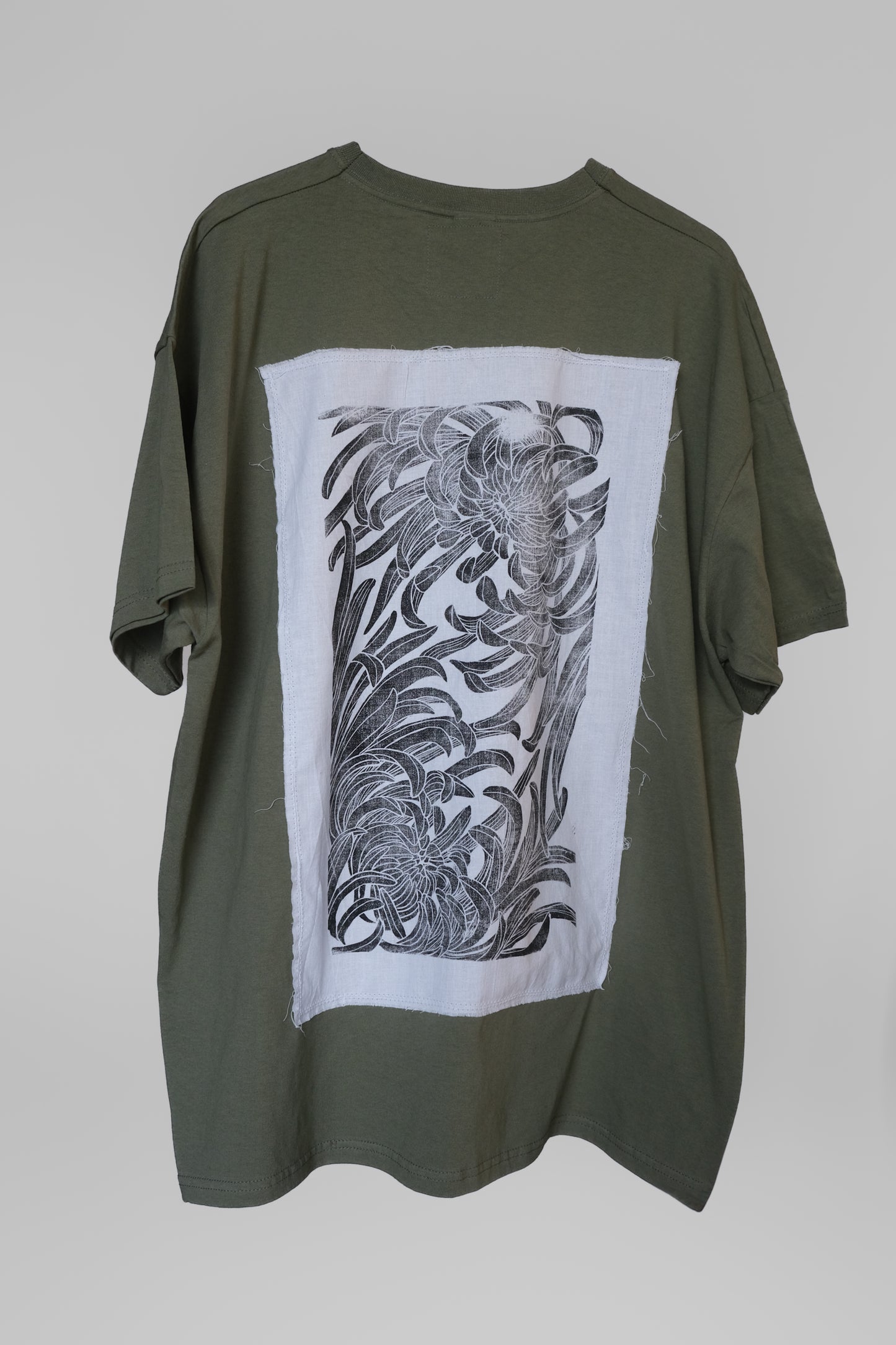 Upcycled Shirt Crisantemo #11 / XXL