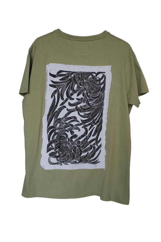 Upcycled Shirt Crisantemo #16 / L