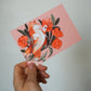 Cat and Flowers Postcard