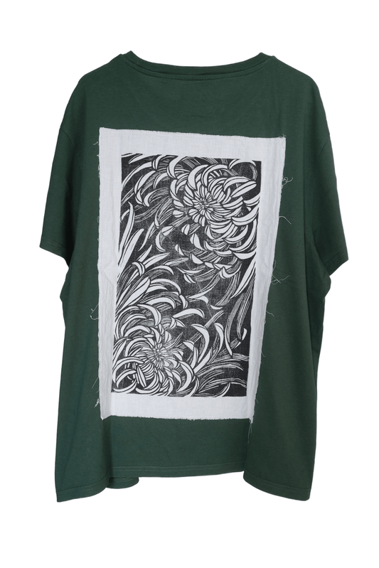 Upcycled Shirt Crisantemo #7 / XXL