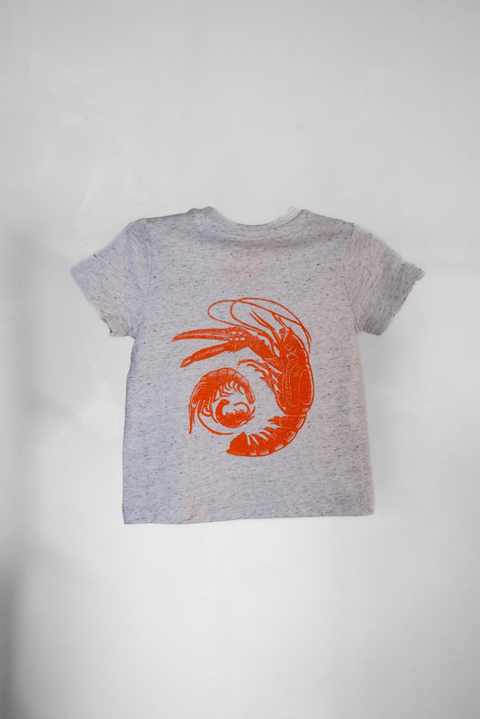 SPIRAL OF SHRIMP kids t-shirt