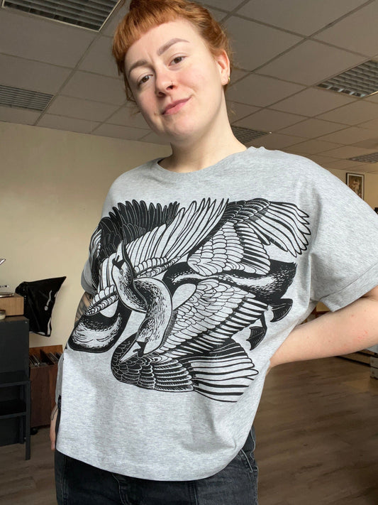 The Swans - Oversized Women's Shirt