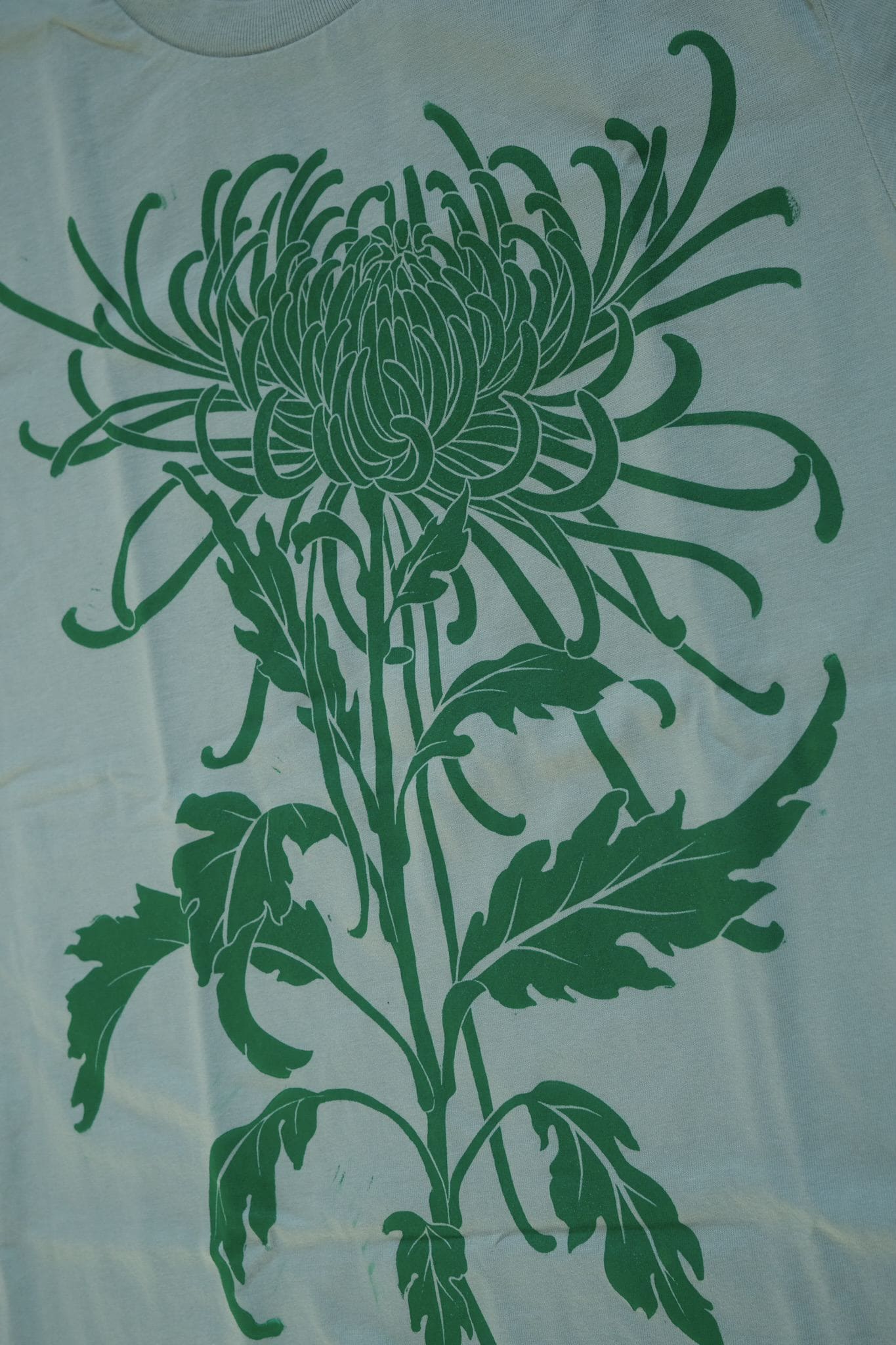 Kids Tee - Chrysanthemum - Greenish