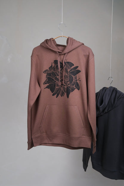Noctua Hoodie in Brown
