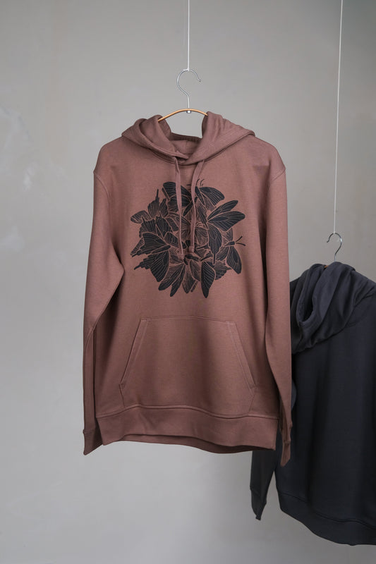 Noctua Hoodie in Brown