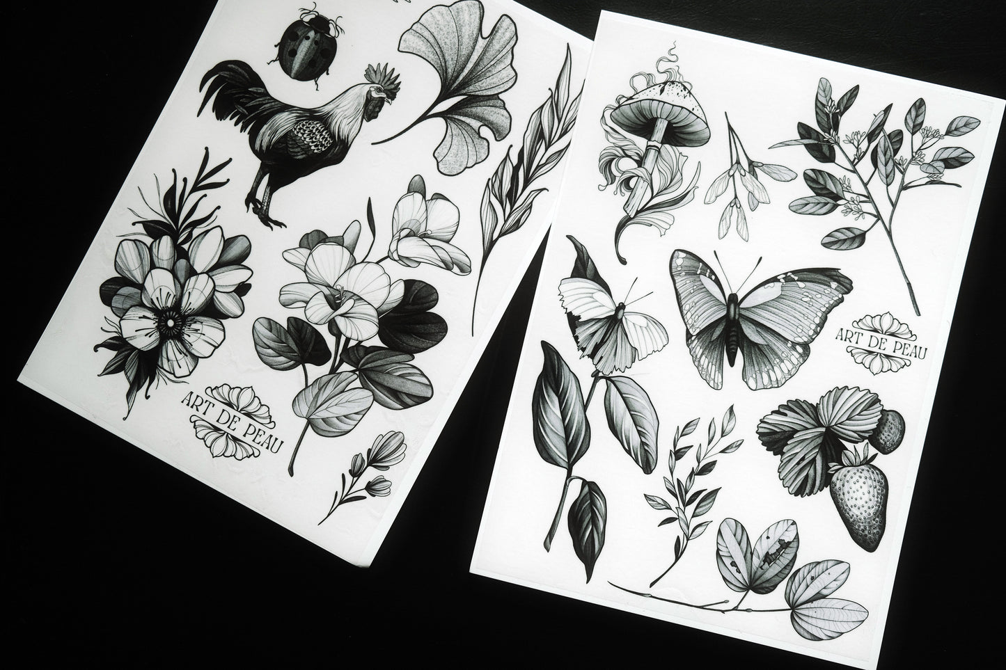 Temporary tattoo sheets