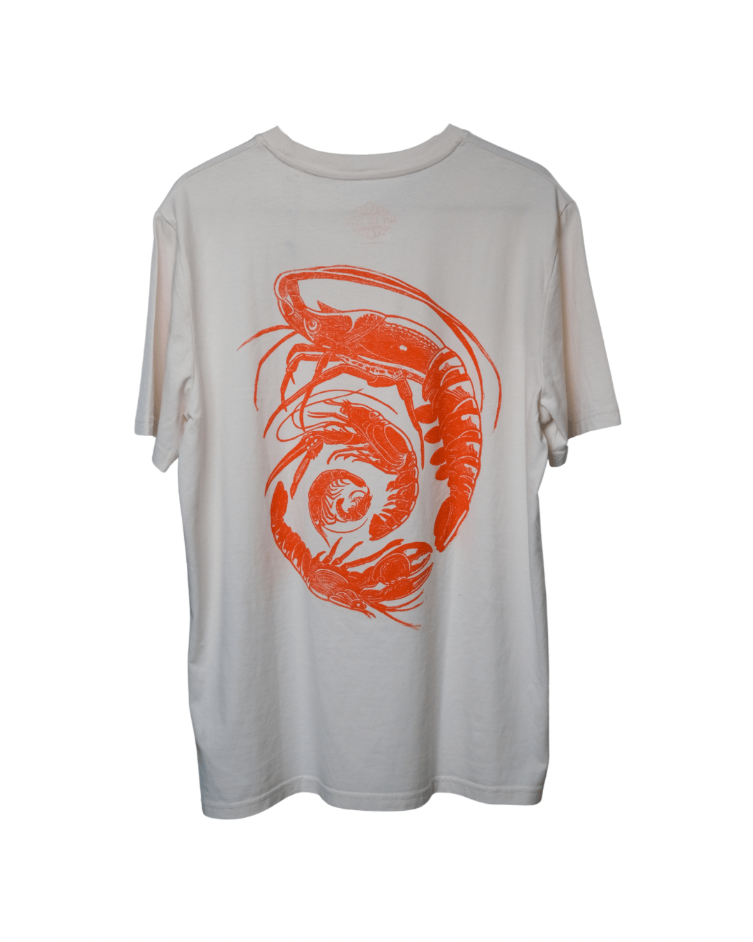 Spiral of Shrimp Organic T-shirt in Orange